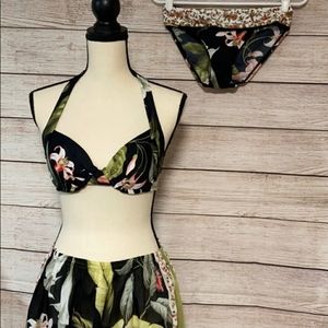 Tommy Bahama 3 pc. bikini swimsuit cover-up small